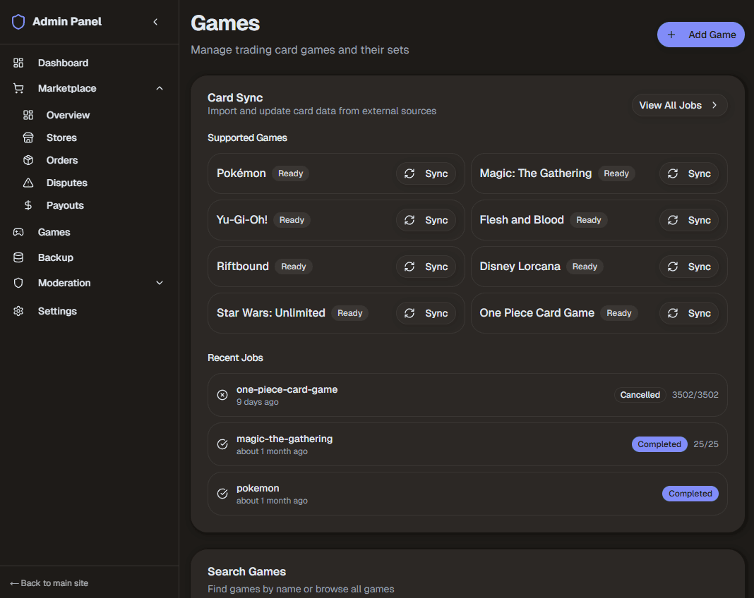 CTCGX - Canada's Trading Card Game Marketplace screenshot 5