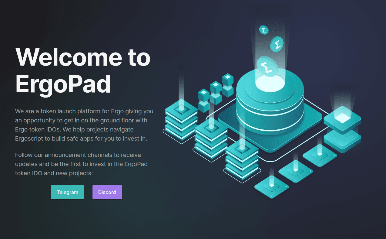 ErgoPad - Ergo Blockchain Launchpad & Staking Platform