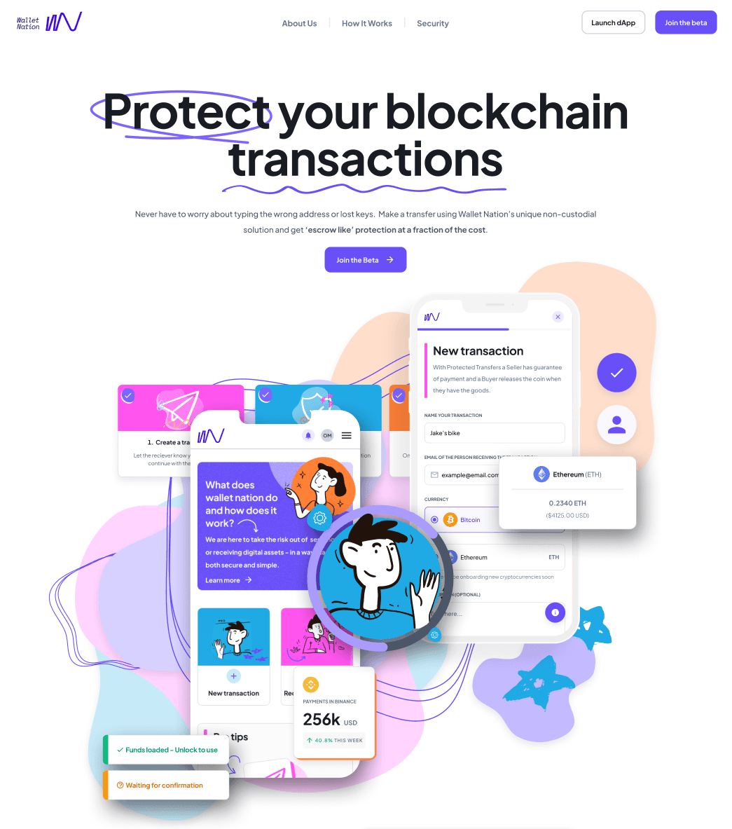 Wallet Nation - Ethereum Escrow Wallet App screenshot 1